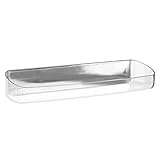 InterDesign AFFIXX Plastic Una Cosmetics Tray, Peel-and-Stick Strong Self-Adhesive Organizer for Vanity to Hold Makeup, Hair Products, Bath Accessories, 12