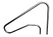 Tiamat 80801 Stainless Steel Swimming Pool Stair Rail with No Cross Brace, 54