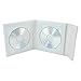 Supreme Double CD/DVD Holder - Holds 2 Discs-White