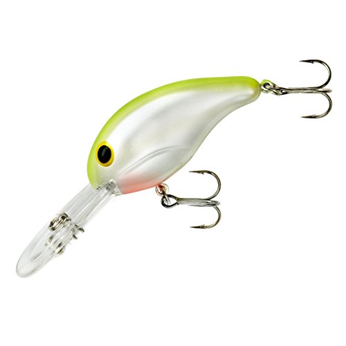 Bandit Crank 300-Series 2-Inch Pearl Chartreuse Back 8 to 12-Feet Deep Bait