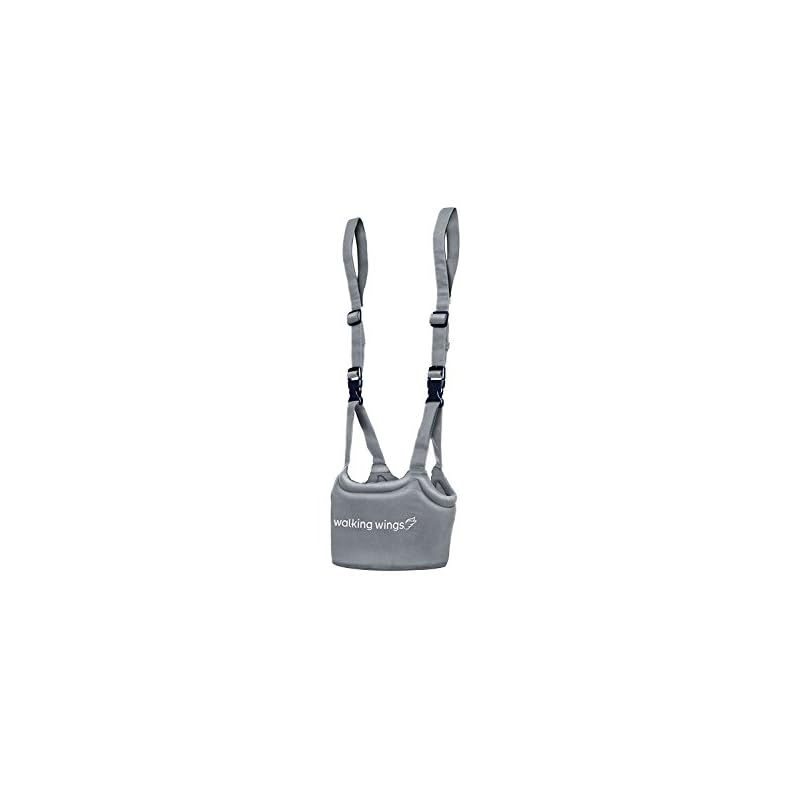 Upspring Baby Walking Wings Learn to Walk Assistant, Gray, Handheld Baby Walker Harness for Babies and Toddlers