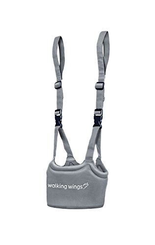 Upspring Baby Walking Wings Learn to Walk Assistant, Gray, Handheld Baby Walker Harness for Babies and Toddlers