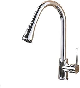 Grifo para fregadero de cocina negro con un solo agujero, mezclador de