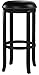 Flash Furniture 29'' High Backless Cappuccino Wood Barstool with Black LeatherSoft Swivel Seat