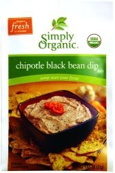 Simply Organic Chipotle Black Bean Dip Mix ORGANIC Gluten-Free 1.13 oz Packet - 3PC
