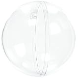 Darice Plastic Fillable Ornament Ball, 60mm, Clear