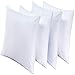 Niagara 4 Pack Standard Pillow Protectors with Zipper, Premium Cotton Sateen Blend Tight Weave Lab Tested Non Noisy Zip Covers Breathable Non Crinky (20x26 Inches)