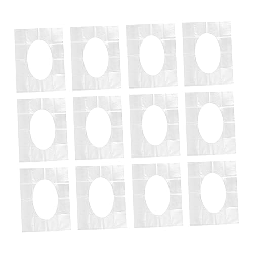 SOLUSTRE 30packs Disposable Toilet Seat Mats Non-slip Sanitary Travel Potty Seat Covers for Hotel Camping Bathroom