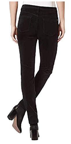 Buffalo David Bitton Women's Mid-Rise Slim and Sculpt Skinny Cords, Black, 12/32