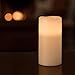 Enchanted Spaces Set of 12 Ivory 3x6 Wax Remote Controlled Battery Operated Flickering Candles with Remote and Batteries (Ivory, 12pk)