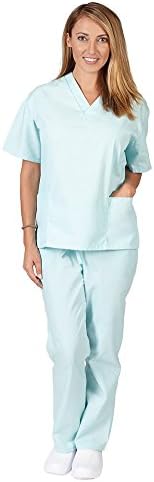 Natural Uniforms Women's Scrub Set Medical Scrub Tops and Pants