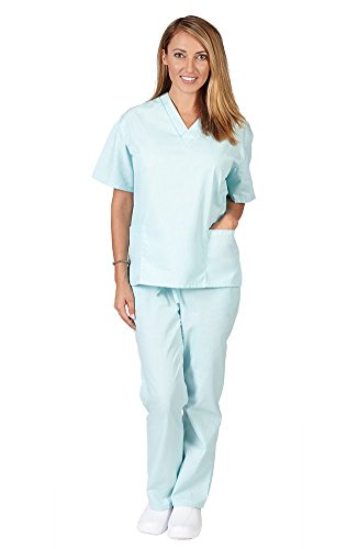 Natural Uniforms Women's Scrub Set Medical Scrub Tops and Pants