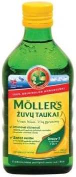 Moller's Fish Oil Norwegian Natural Flavour - Dietary Supplement 8.45 fl oz (Natural)