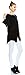 Angel Cola Womens 3/4 Sleeve Tie Dye Two Tones Asymmetrical Tunic Top