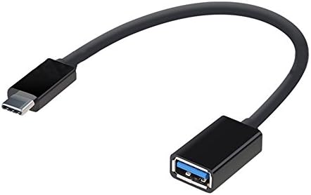 USB Type C Adapter, Hi-speed USB C Male to USB Female OTG Connectors Cable (USB 3.1) 20CM (Black) 1Pcs