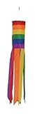 In the Breeze Rainbow Column - 24 Inch Windsock - Colorful Hanging Decoration - Red, Orange, Yellow, Green, Blue, Purple