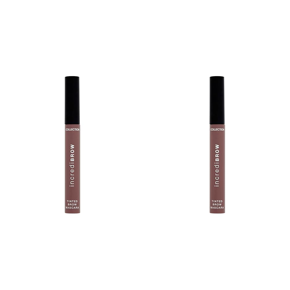 Collection Cosmetics, Incredibrow Tinted Mascara, Fast Drying Formula, 8ml, Brunette (Pack of 2)
