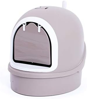 JUEJIDP Closed cat toilet litter box fully enclosed semi-closed cat toilet cat supplies (color : A)