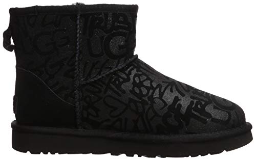 UGG-Womens-Classic-Mini-Sparkle-Graffiti-Fashion-Boot
