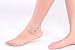 S SIFUNUO Anklets Sterling Silver Opal Turtle Anklet Barefoot Ankle Chain Beach Jewelry Charm for Women Blue