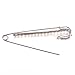Love Sweety Candy Cane Safety Pearl Pin Scarf Lapel Brooch XZ02 (Silver with Pearl)