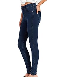 Pantalones vaqueros para dama con 5 bolsillos, ajustados, elásticos y modernos