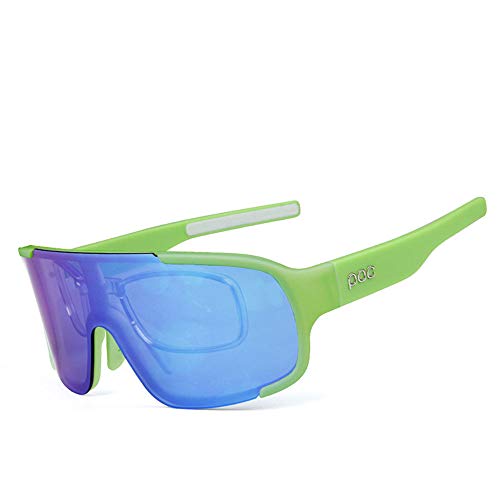 TWFY Fahrradbrillen Hochwertige Polycarbonat-Material Lange genug zu bedienen Polarisations-Brille (Color : Green)