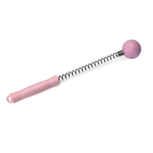 Zinnor Portable Massager Hammer Stick Manual Beat Golf Ball Massager Back Shoulder Massage Full Body Reduce Fatigue Pain Toys (Pink)