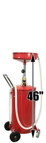Dragway Tools 18 Gallon Oil Waste Drain Tank Pan for Lift Jack Hoist Shop Crane