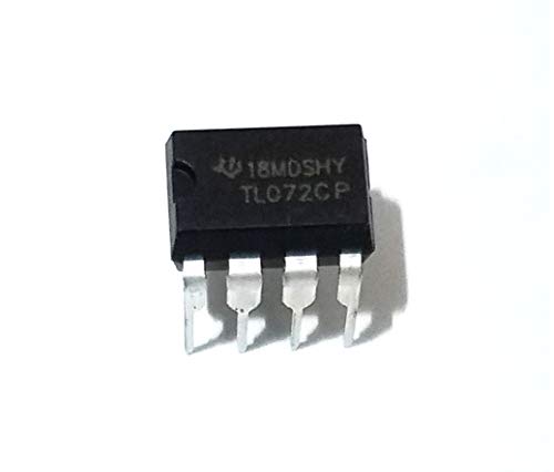 Texas Instruments TL072CP IC Operational Amplifier with Machined Socket (Pack of 1)