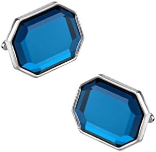 Crown Jewel Cobalt Metal Cufflinks