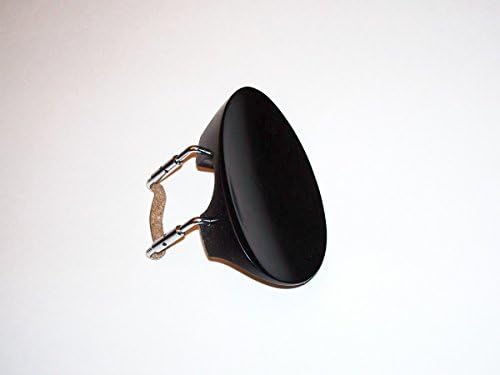 A 4/4 Violin Ebony Flesch NewStyle Over The Tail Piece Chin Rest, Standard Bracket installed, VWWS
