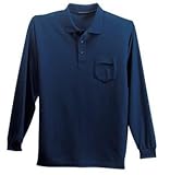 Port Authority Men's Long Sleeve Silk Touch Polo with Pocket