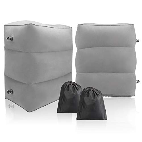 Maliton Inflatable Travel Foot Rest Pillow Kids Airplane Bed