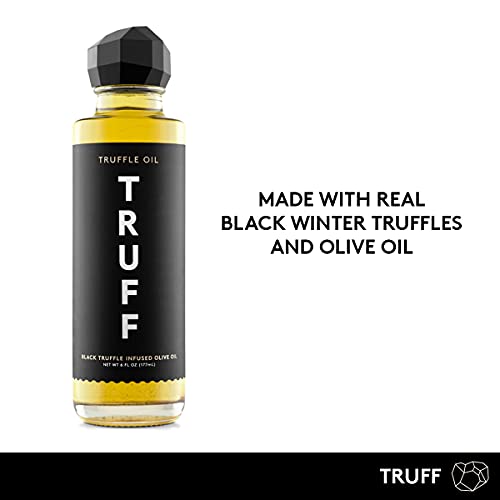 TRUFF Black Truffle Oil Black Truffle Infused Olive Oil Gourmet Dressing, Seasoning
