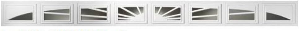 Clopay - Sunset Short (8 pc arch) Window Inserts Almond, 16'