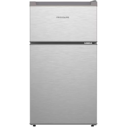 3.1 cu. ft. 2-Door Retro Mini Refrigerator in Stainless Steel
