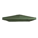 Universal 10' x 10' Single Tiered Replacement Gazebo Canopy - RipLock 350 - Green Spruce