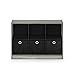 Furinno Basic 3x2 Cube Storage Bookcase Organizer with Bins, French Oak Grey/Black