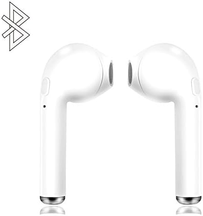Bluetooth Headphones, Wireless Earbuds, Mini In-Ear Headsets Sports Earphones with 2 True with Mic for iPhone X/8/8 Plus 7/7 Plus 6/6s Plus Android, Samsung Smartphones (2PCS - White)