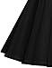 GownTown Womens Dresses Party Dresses 1950s Vintage Dresses Swing Stretchy Dresses, Black, XX-Large