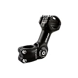 sanzhi Bike Stem 31.8 25.4 110mm 0-60 Degree Adjustable MTB Riser Stem Short Handlebar Stem Mountain Bike Stem for Bicycle, MTB, Road Bike, Cycling, BMX