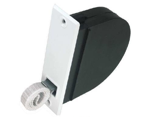 Shutter Inlet Winder with 14 mm Mini Belt, Grey, Flush-Mounted Belt Winder