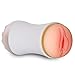 Male Masturbator Cup,2 in 1 Pocket Pussy Sex Toy with 3D Realistic Mouth Textured Vagina and Tight Anus Stroker Rechargeable with 12 Stimulation for Men Masturbation (Size -2)