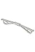 Ike Behar Men's Tone Plated Plain Collar Bar, Silver, One Size