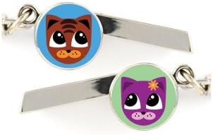 Cat Face Safety Whistle Keychain