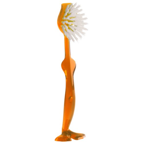 Koziol,Tim 5043509 Orange Dish Brush which Stands On It's Own Feet, 2X2,56X10,35