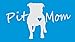Bluegrass Decals Pit Bull Pit Mom Pitbull Dog Decal Sticker (White, 7.5