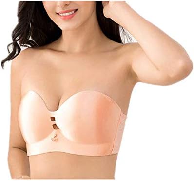 XUHONGTAO Strapless Large Size Bra Gathered Non-Slip no Steel Ring Invisible Tube top