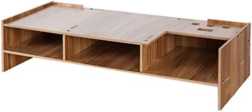 シャンディニー 組立式 モニタースタンド 卓上 木製 卓上収納ラック デスク上置棚 大